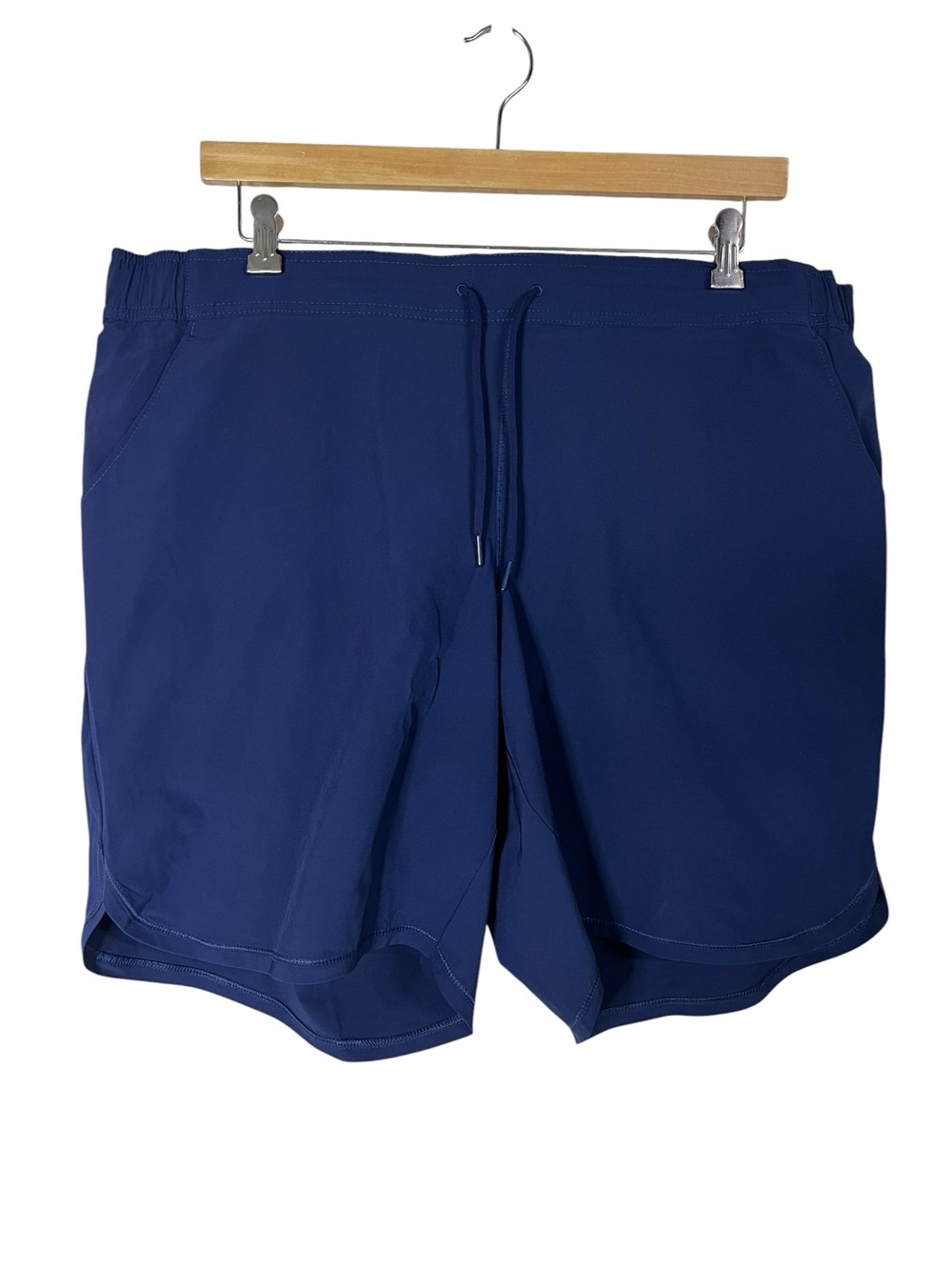 Lands End Womens Quick Dry Swim Shorts 9" Navy Blue 20W